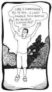 'Shaun's World' - pen and ink comic strip 'toon